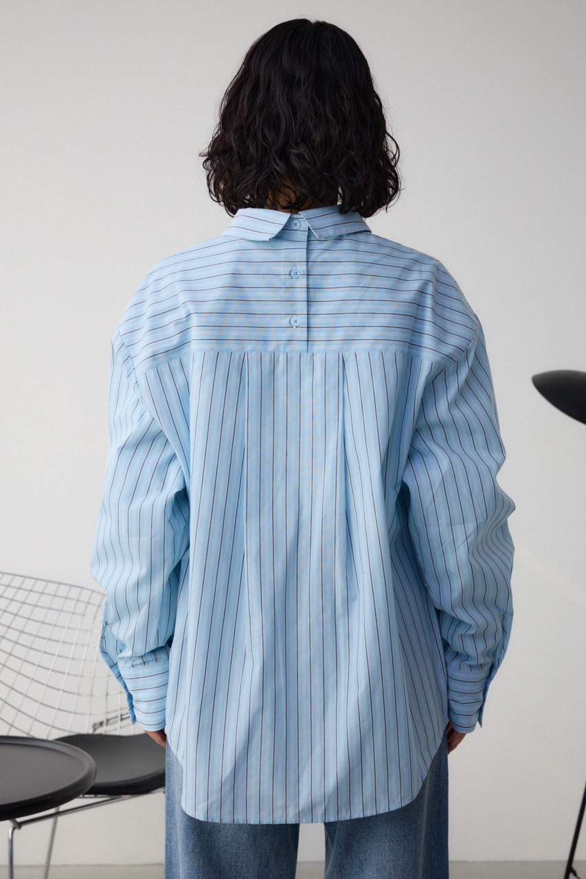 3WAYデザインシャツ 柄BLU FREE