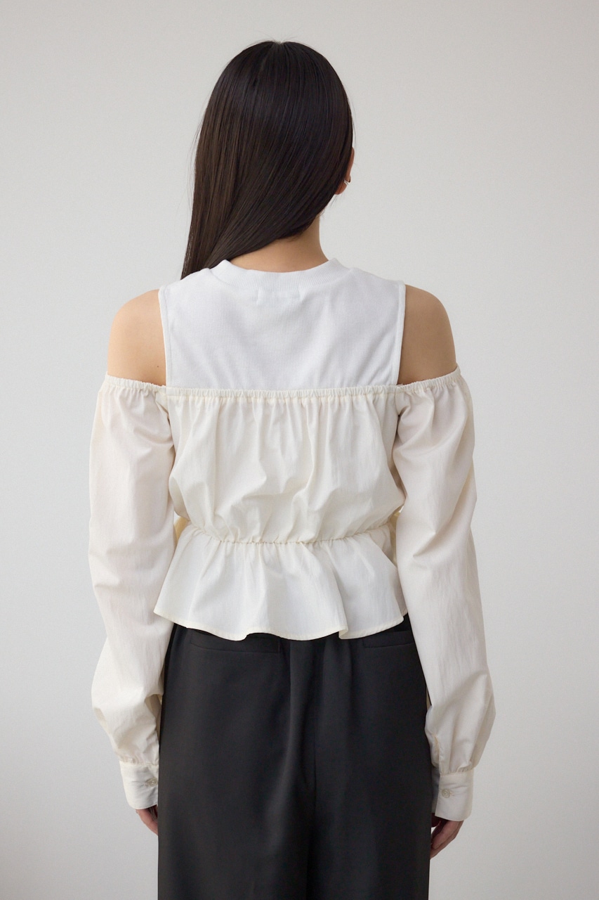 オフショルレイヤードブラウス IVOY FREE