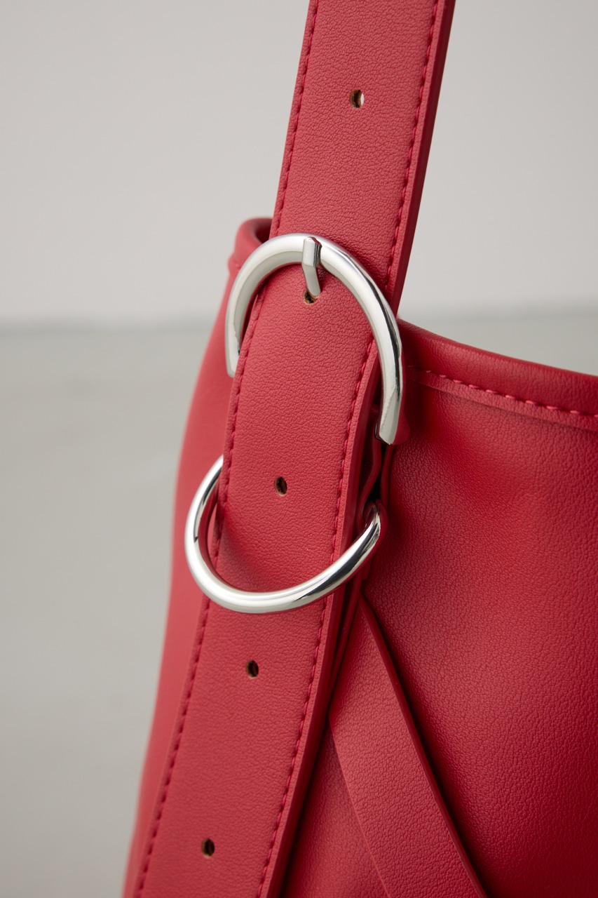 ナローベルトデザイントートバッグ RED FREE