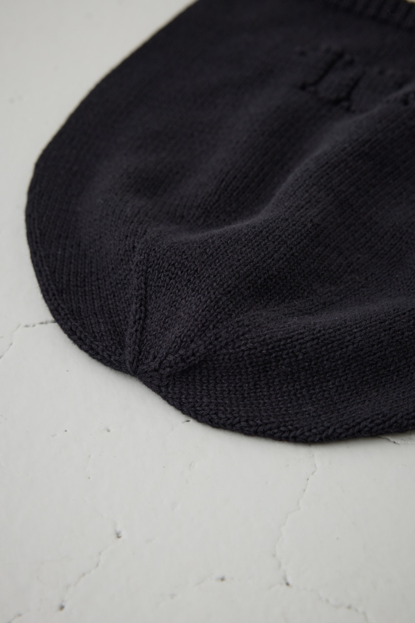 ロゴパンチングニットビーニー BLK FREE