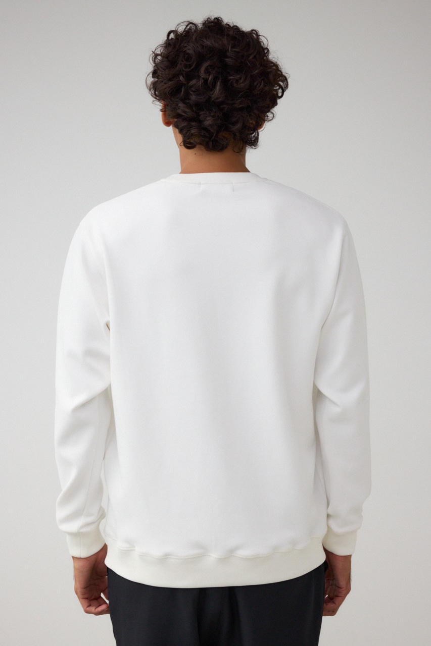 フェイクスウェード刺繍ロゴトップス WHT FREE