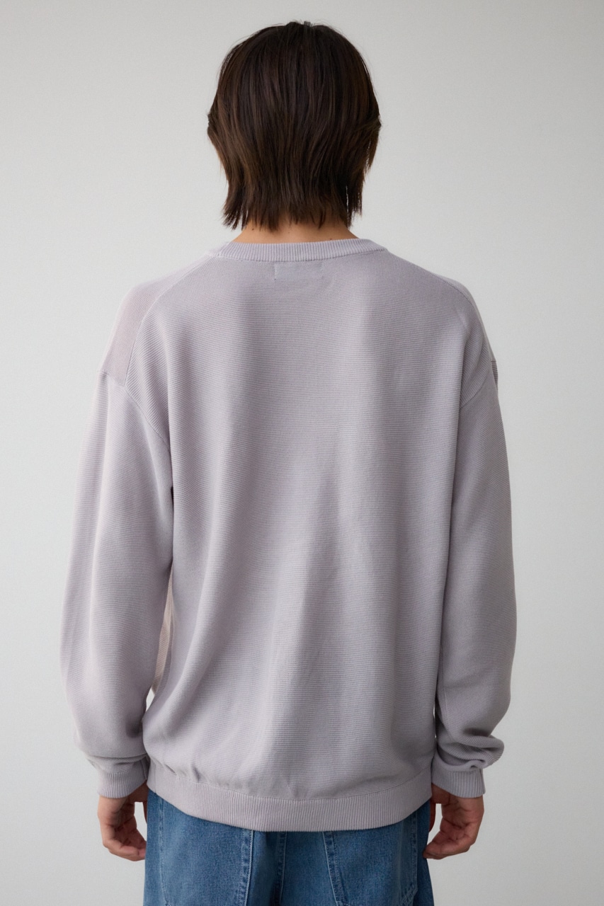 ベーシックガーターニット L/GRY L