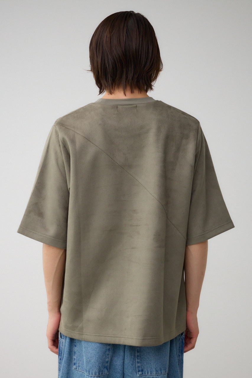 フェイクスウェード切替トップス L/KHA FREE