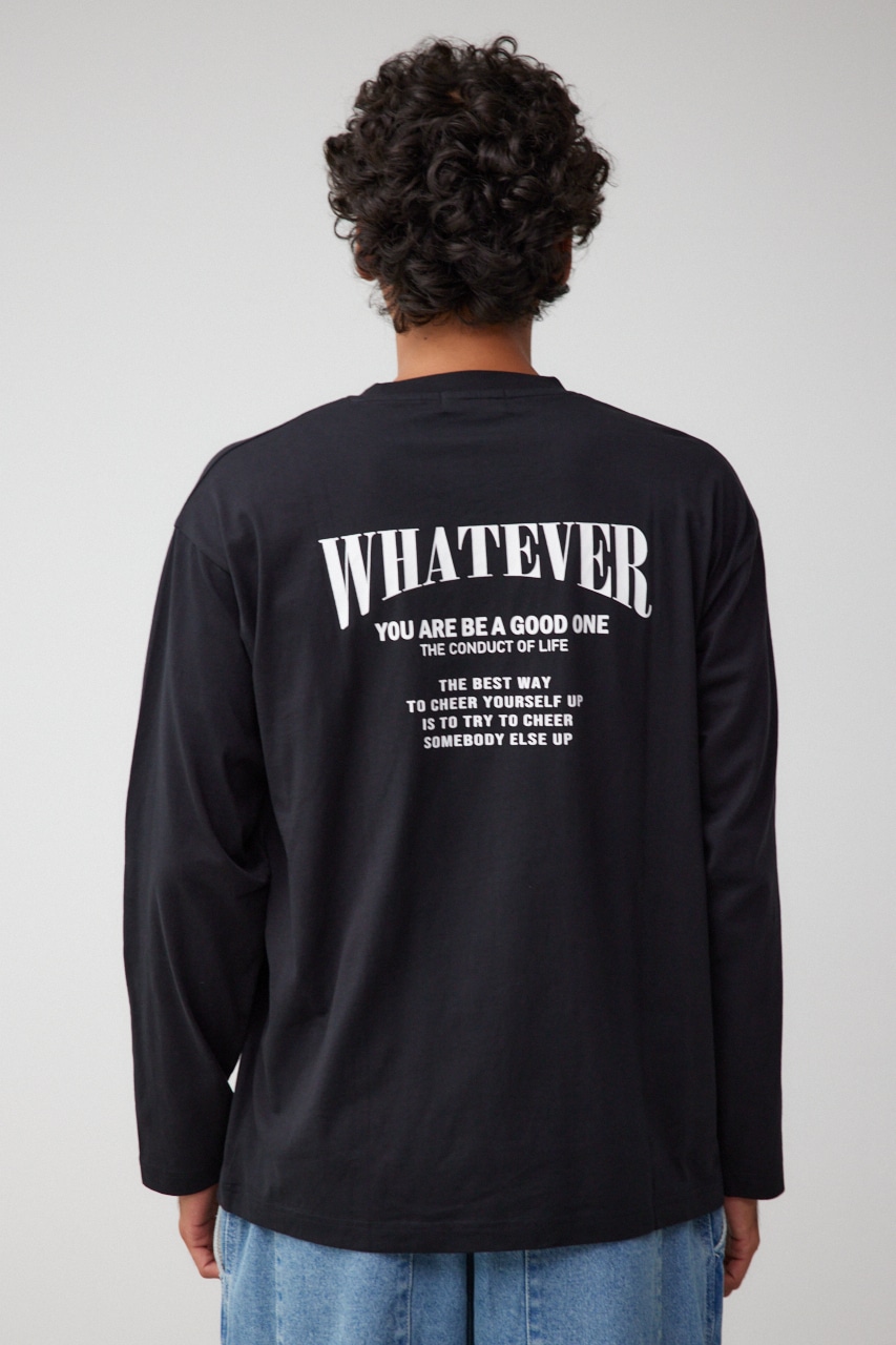WHATEVER ロングTシャツ BLK M