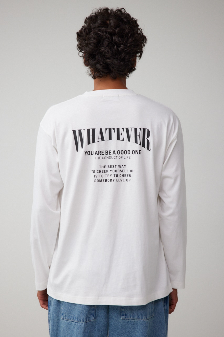 WHATEVER ロングTシャツ WHT L