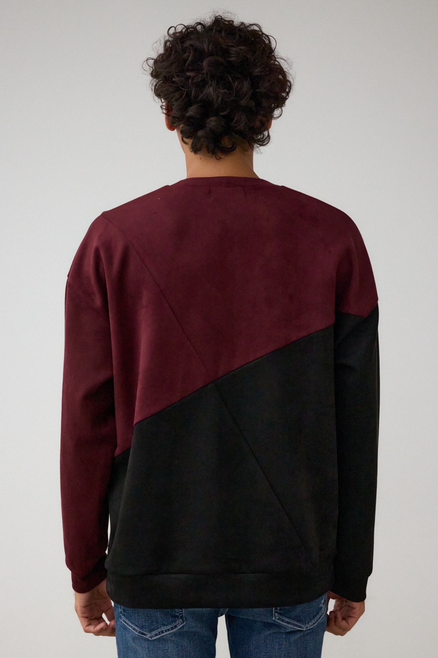 AZUL BY MOUSSY | フェイクスウェードパネル切替トップス