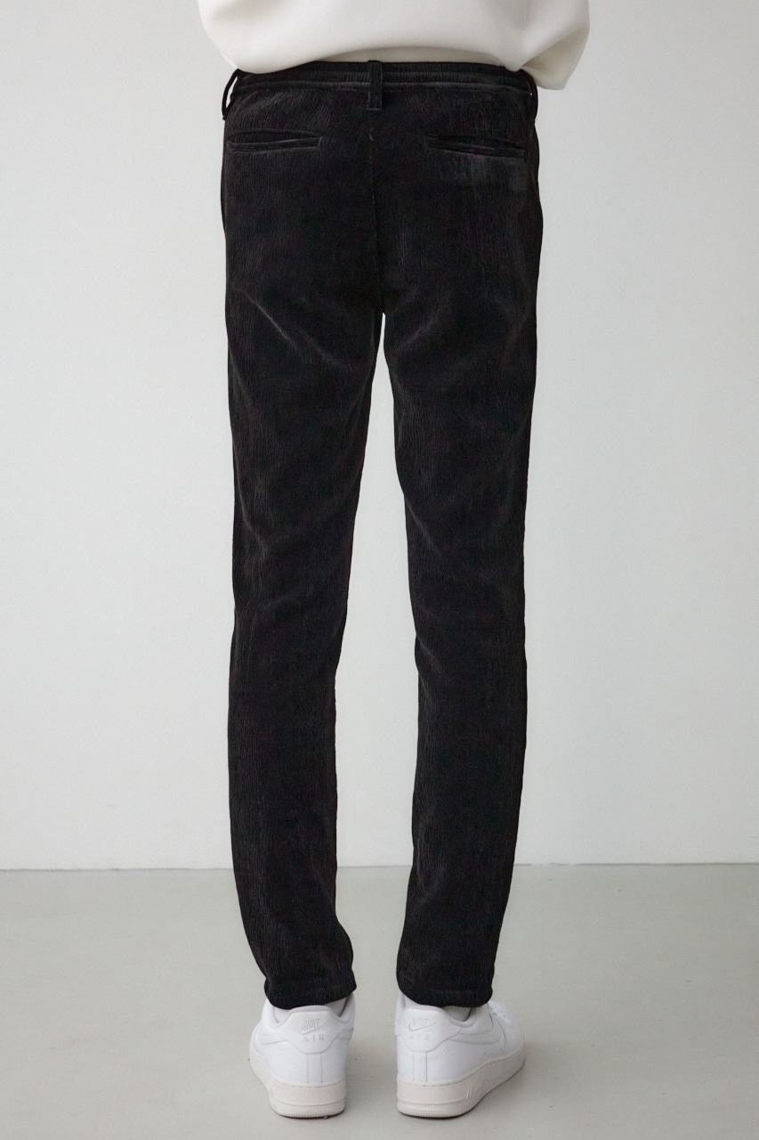 ベロアコーデュロイステイサムパンツ BLK M