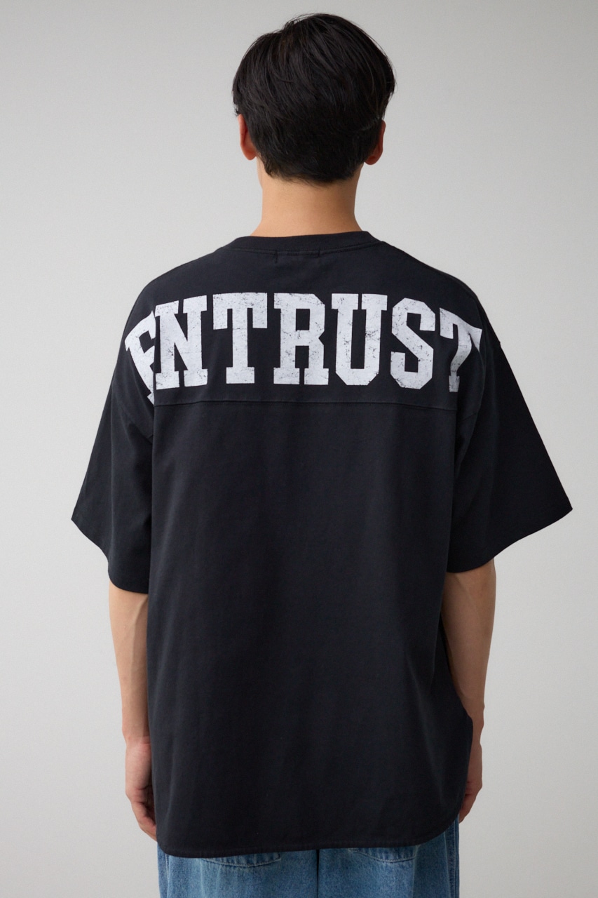 ラウンドヘムビッグTシャツ BLK FREE