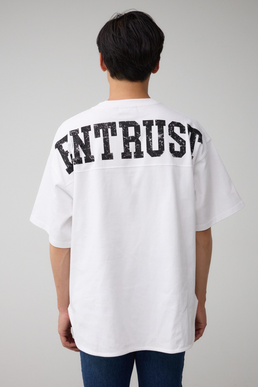 ラウンドヘムビッグTシャツ WHT FREE