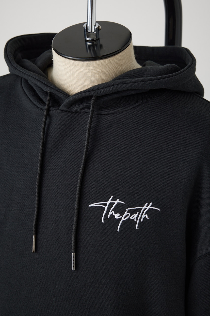 相良刺繍スウェットパーカー BLK FREE