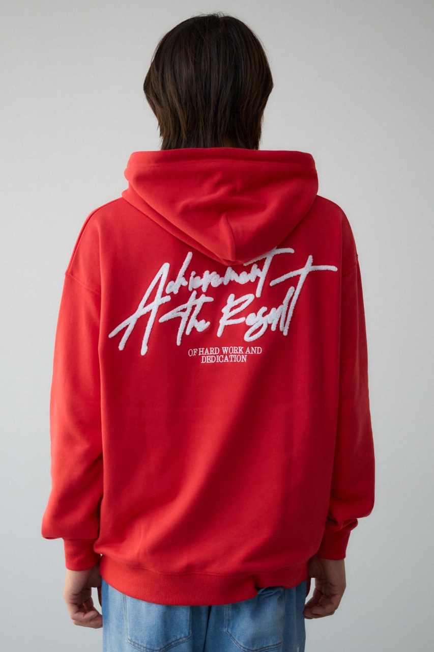 相良刺繍スウェットパーカー RED FREE