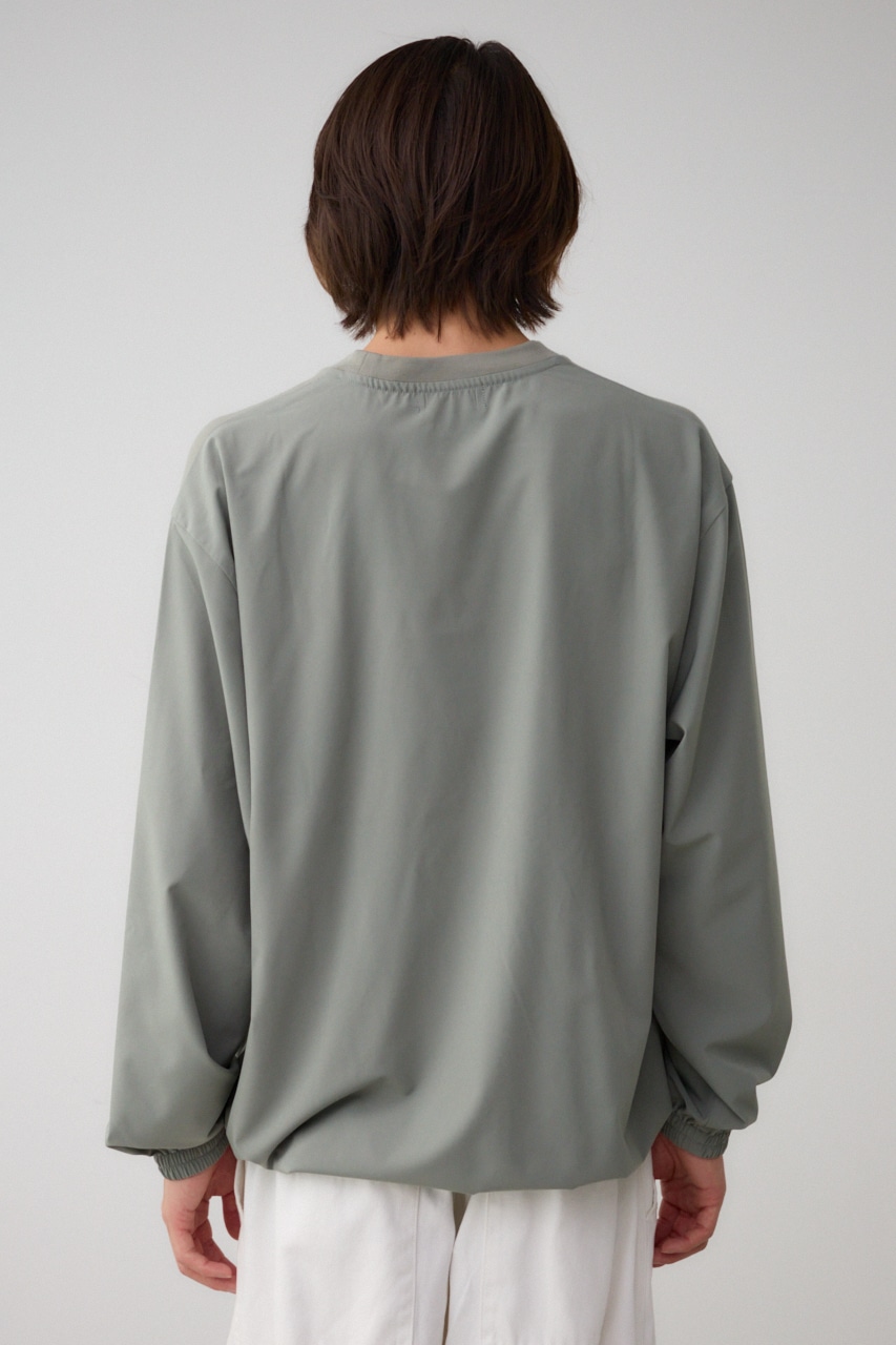 異素材ドッキング刺繍トップス L/KHA FREE