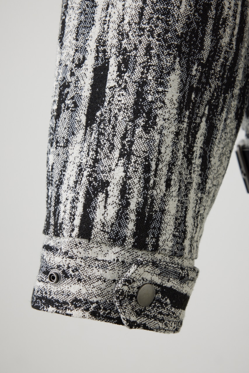 ジャガードジップシャウター 柄BLK FREE