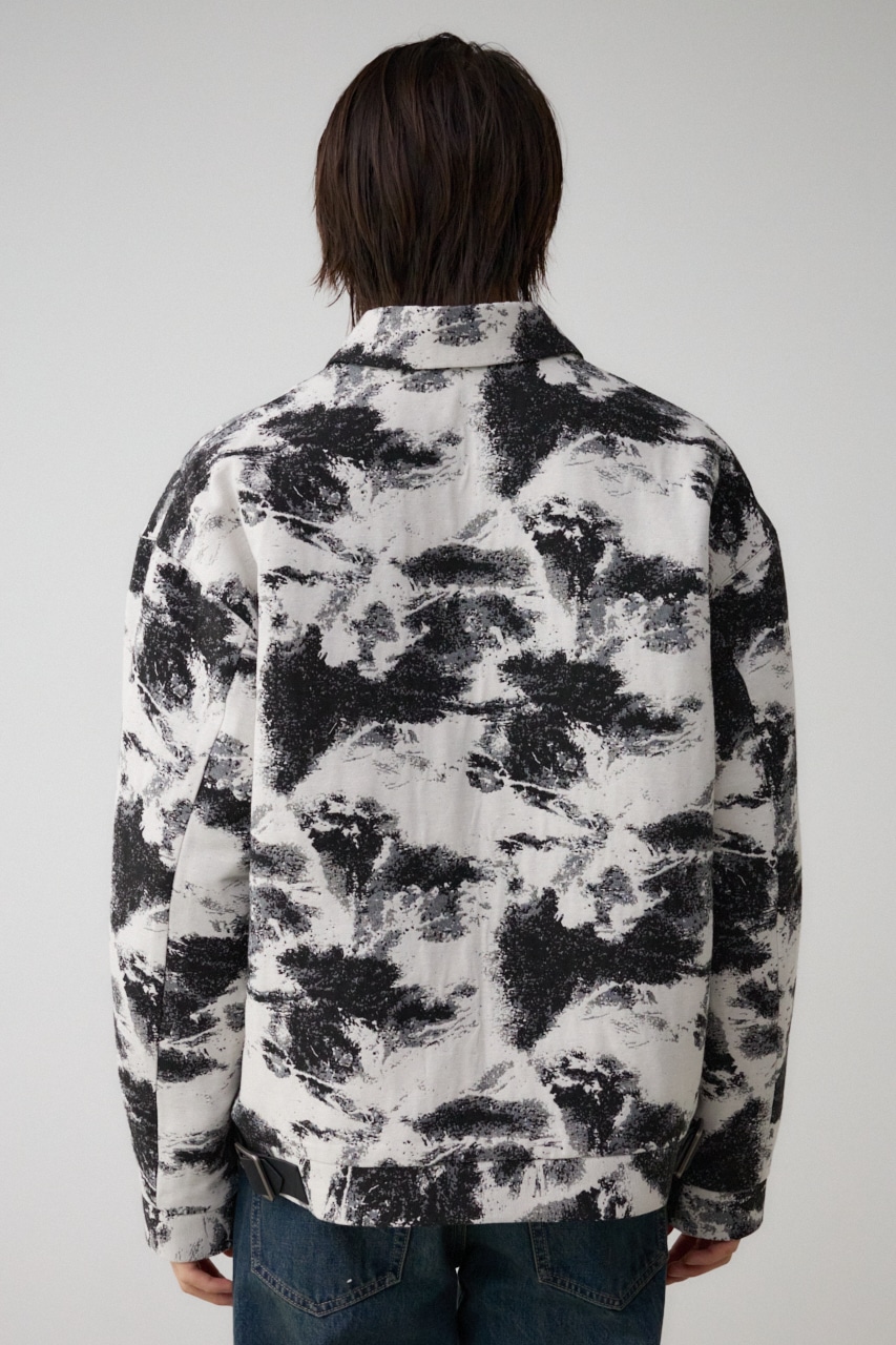 ジャガードジップシャウター 柄WHT FREE