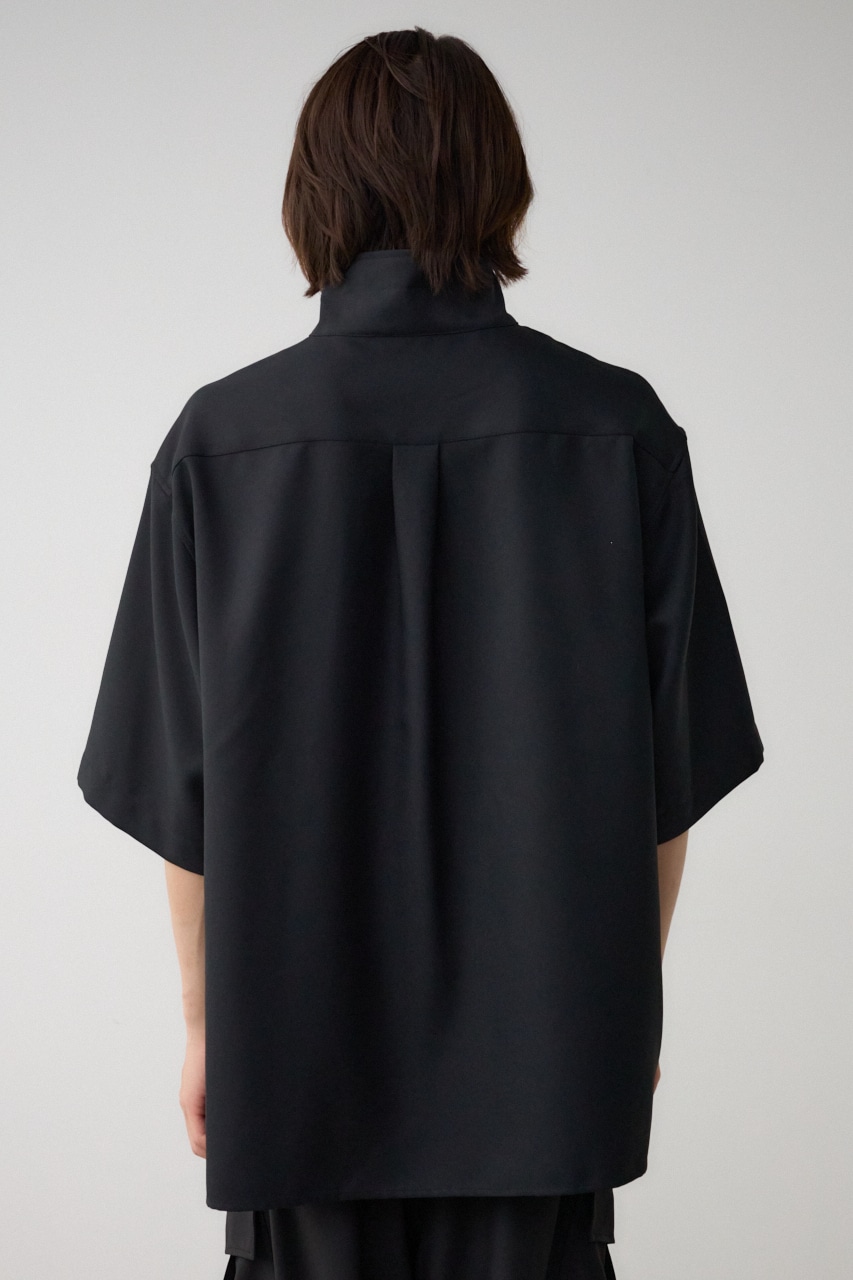 ツイルスタンドハーフジッププルオーバー BLK FREE