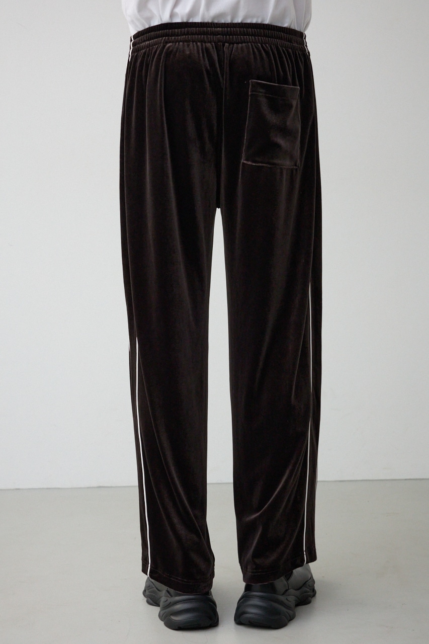ベロアライントラックパンツ BLK FREE