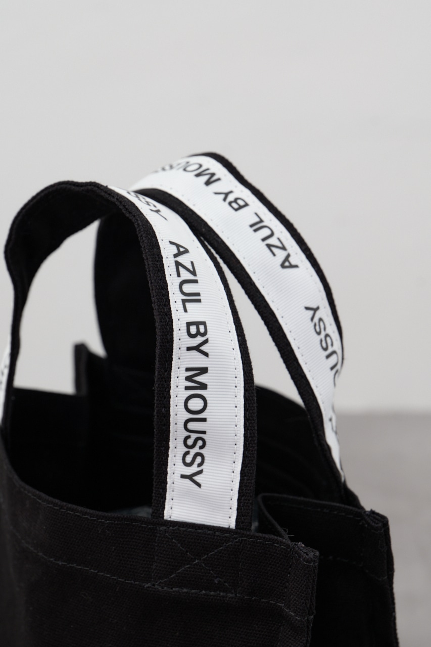 キャンバスロゴテープミニバッグ BLK FREE