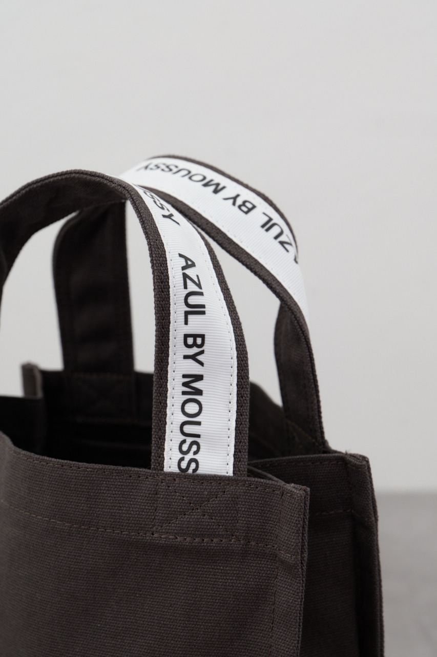 キャンバスロゴテープミニバッグ GRY FREE