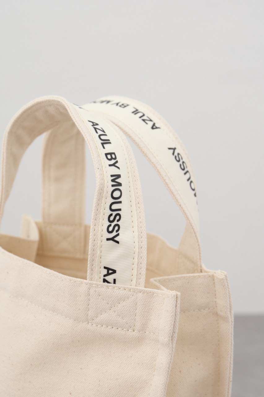 キャンバスロゴテープミニバッグ O/WHT FREE