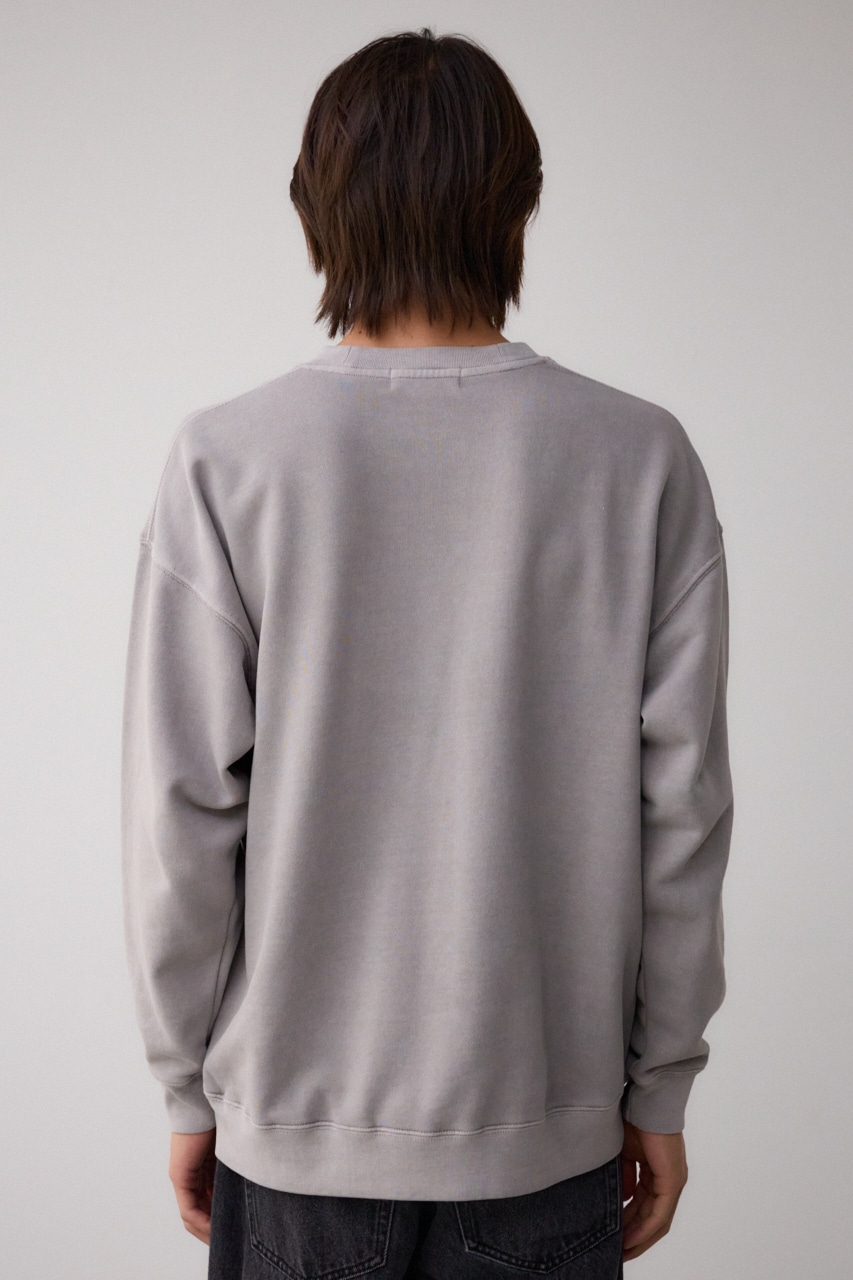 ピグメントクルーネックスウェット L/GRY M