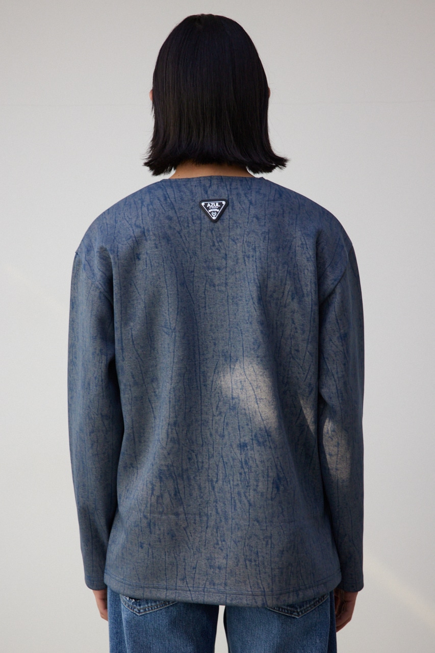 ロゴプレートダンボールトップス BLU FREE