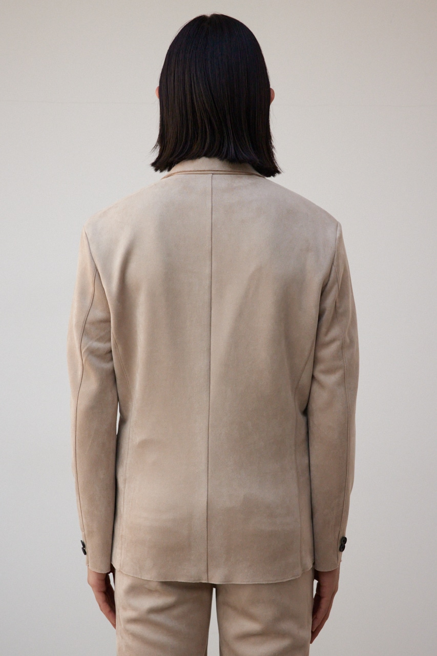 プリマベーラフェイクスウェードジャケット BEG M