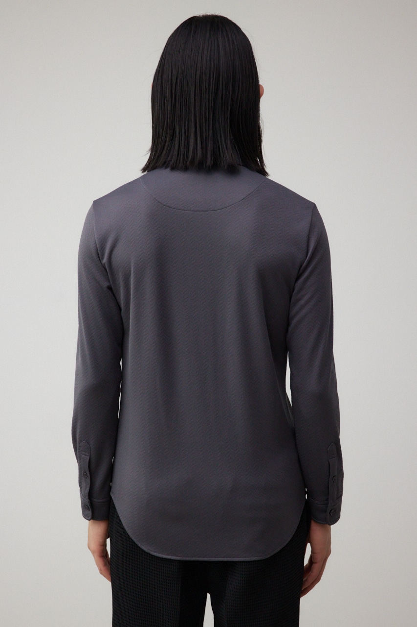 スリムストレッチタイトシャツ L/BLK M