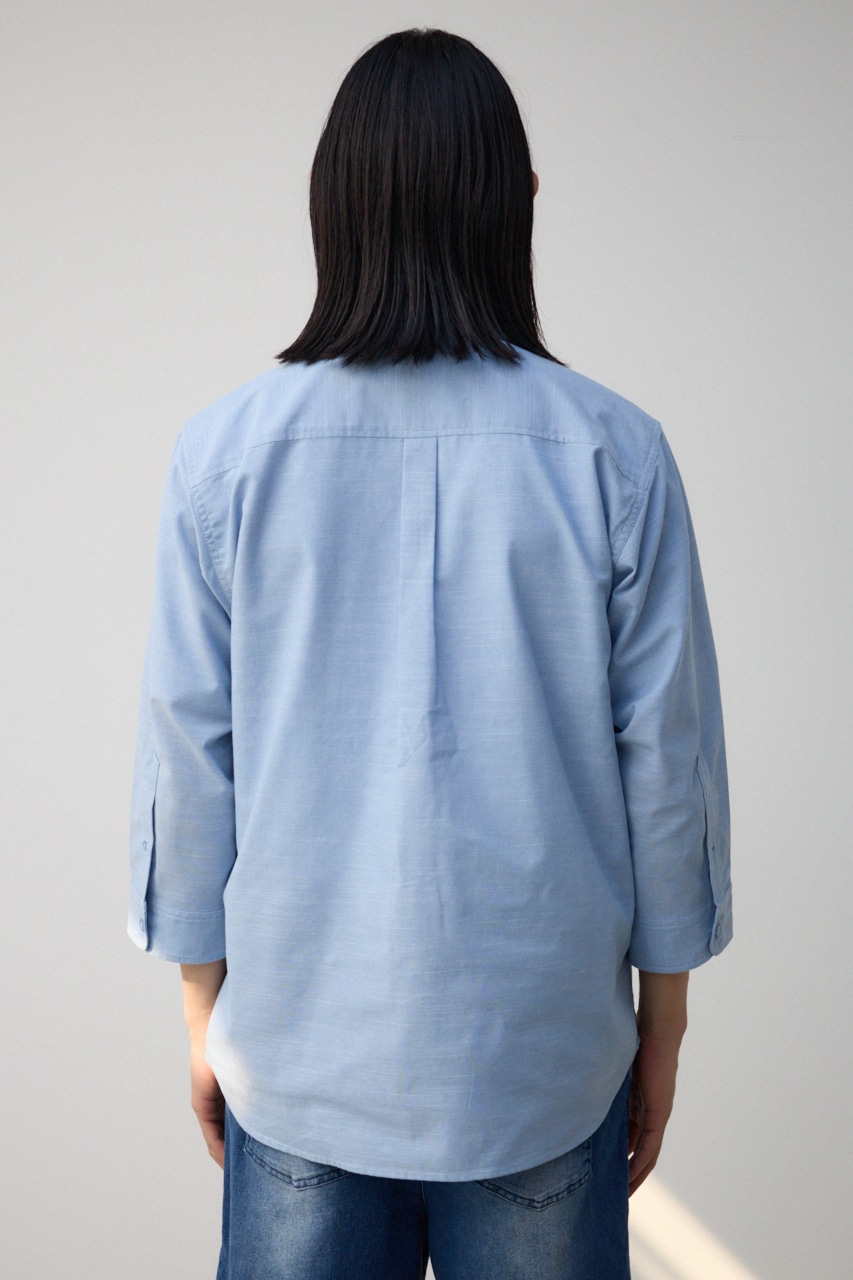 出品１７日まで‼️希少‼️humanmade Bluebottlecoffee 長袖 AZUL BY MOUSSY | テックリネン7分袖シャツ (シャツ・ブラウス