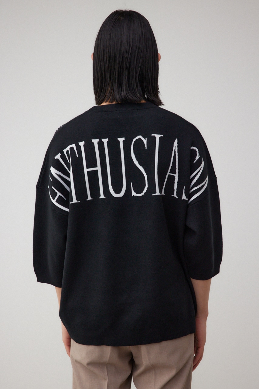 ENTHUSIAM オーバーサイズニット BLK FREE