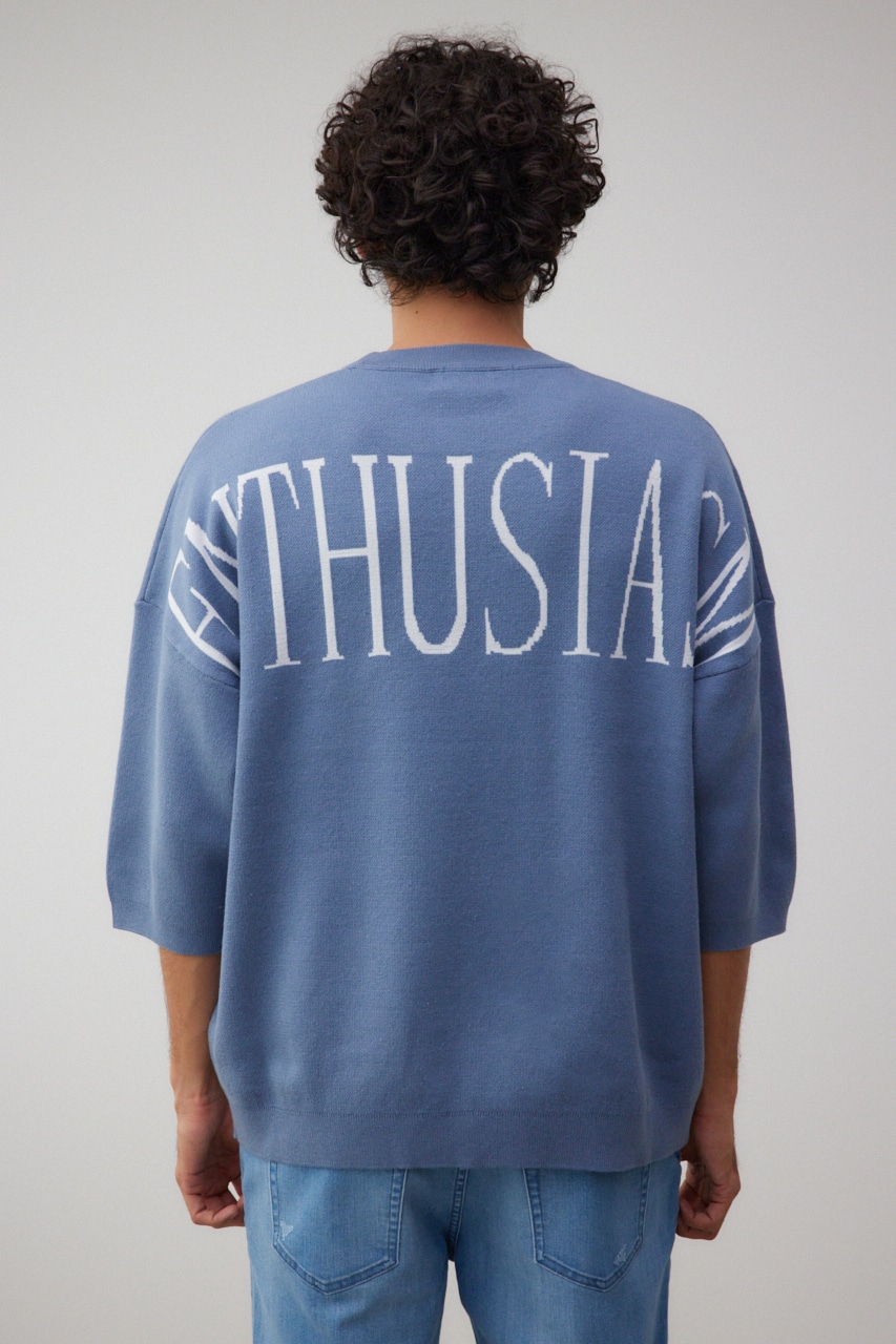 ENTHUSIAM オーバーサイズニット BLU FREE