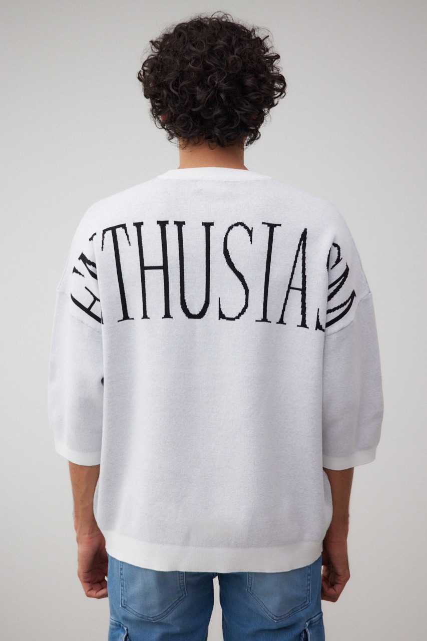 ENTHUSIAM オーバーサイズニット WHT FREE