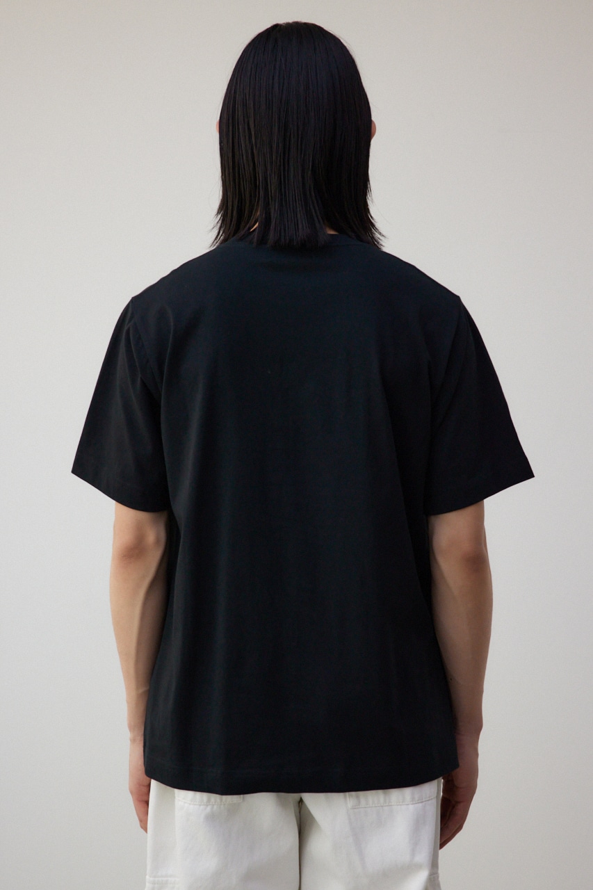 フロントロゴベーシックプリントTEE BLK L
