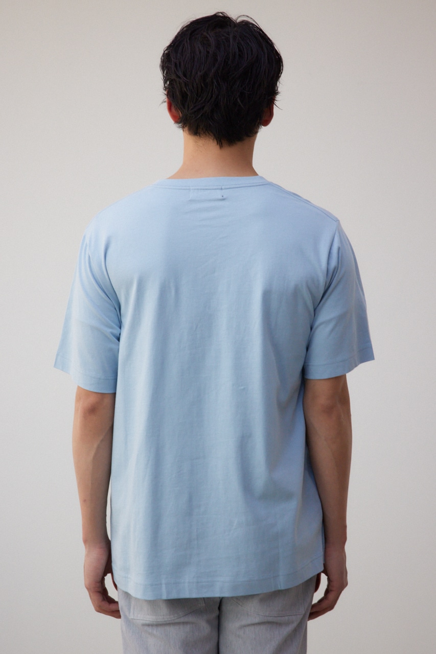 フロントロゴベーシックプリントTEE L/BLU L