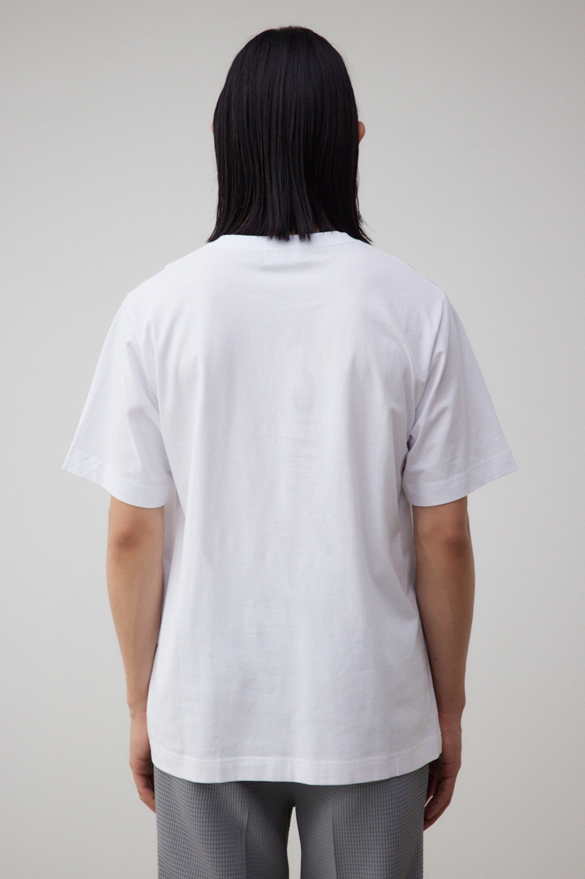 フロントロゴベーシックプリントTEE WHT L