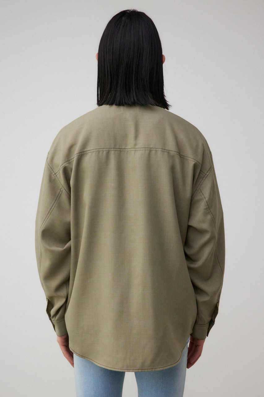 アウトステッチCPOシャツ KHA FREE