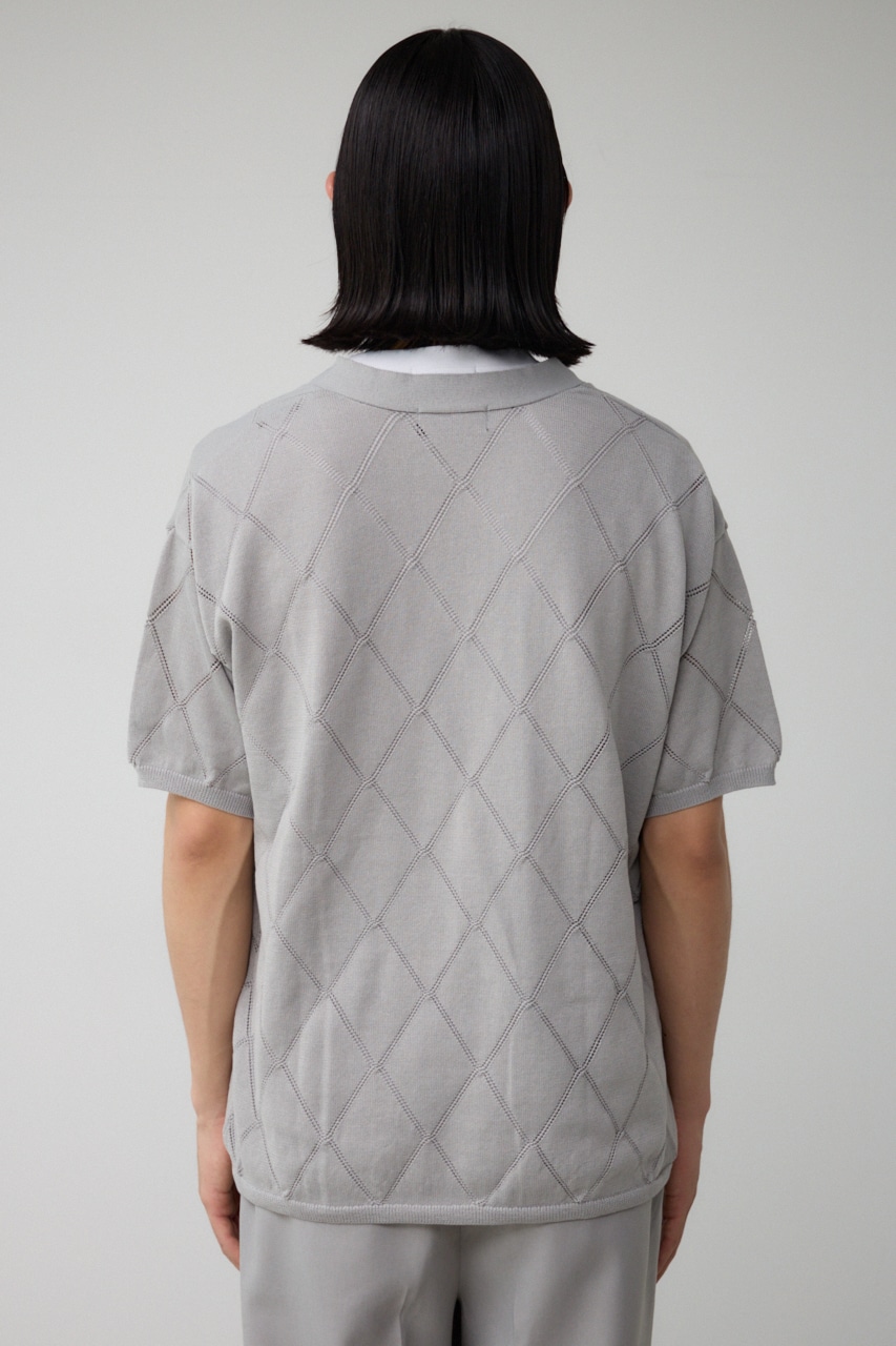 スカシアミレイヤードニット L/GRY M