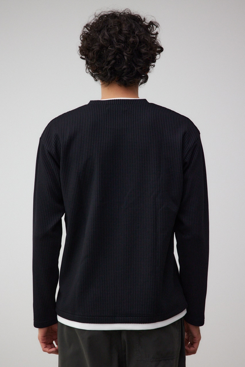 レイヤードロングT BLK FREE