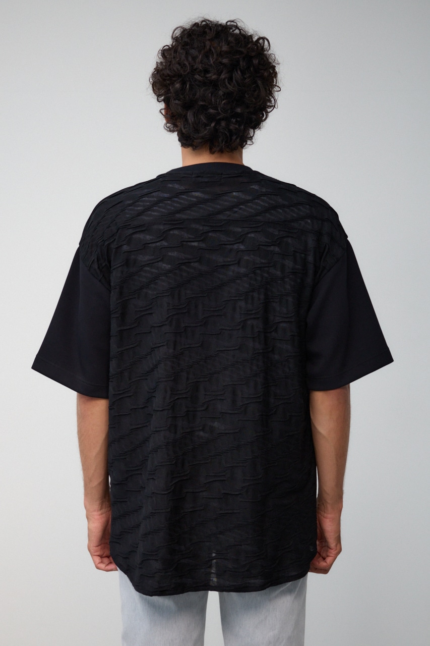 スウィッチングビッグTシャツ BLK FREE