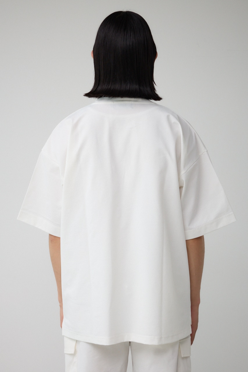 ストレッチスラブ天竺ビッグポケT WHT FREE