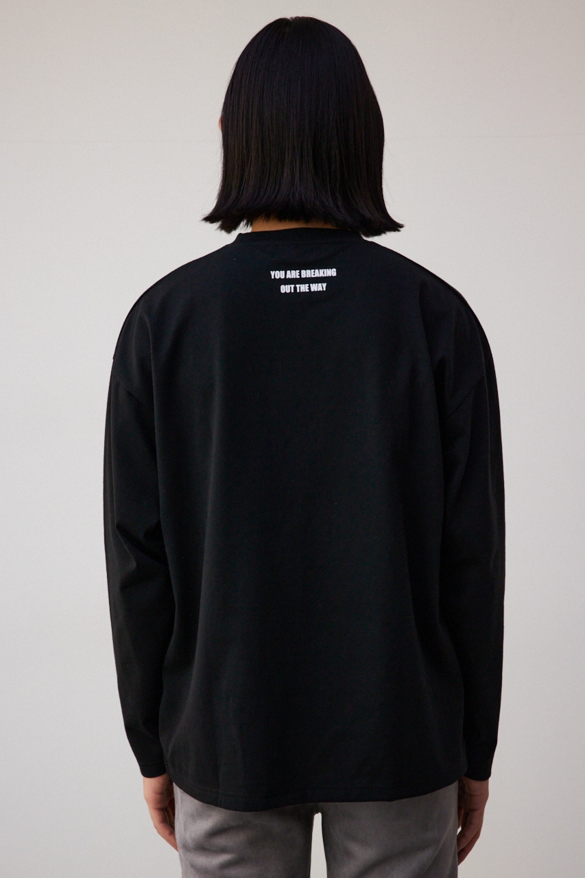 シルバーエンボスロンT BLK FREE