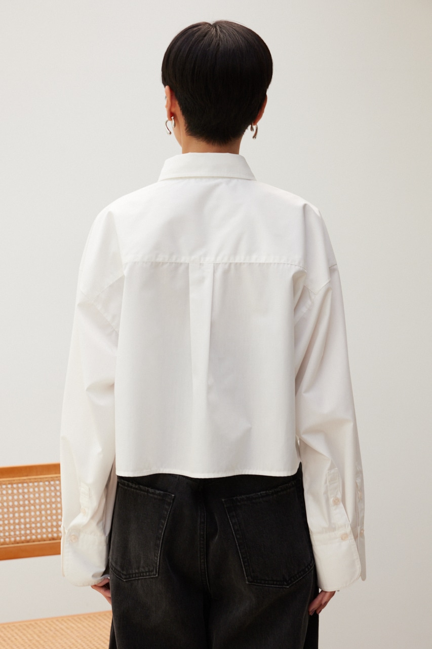 レディース ワイドカフス ショートシャツ