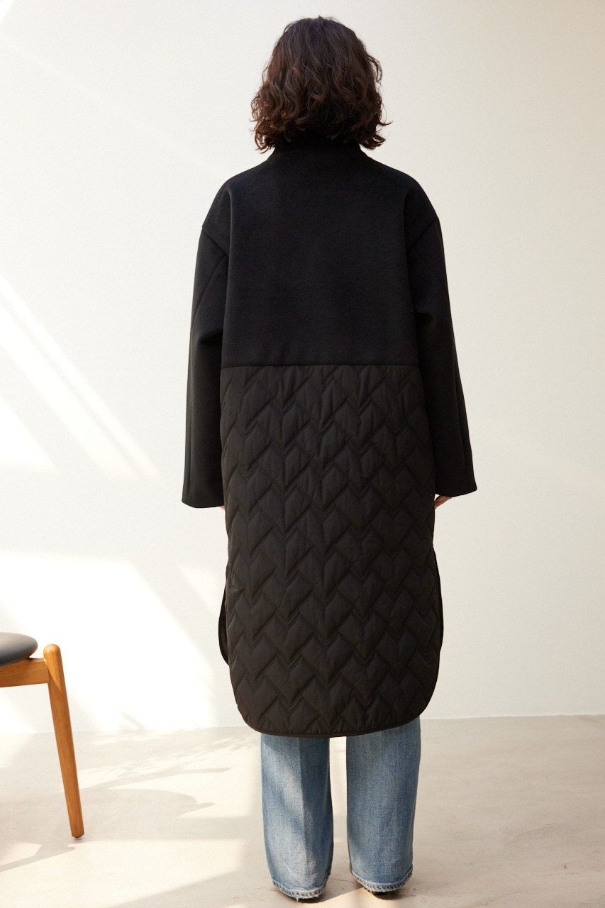 ENFOLD 圧縮ビーバーキルティングAラインコート 38サイズ ENFOLD