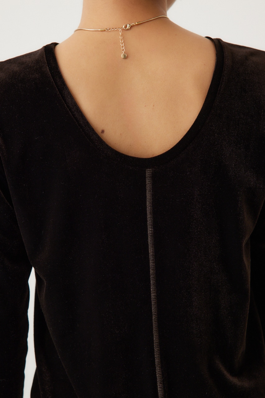 2WAYベロアトップス BRN FREE