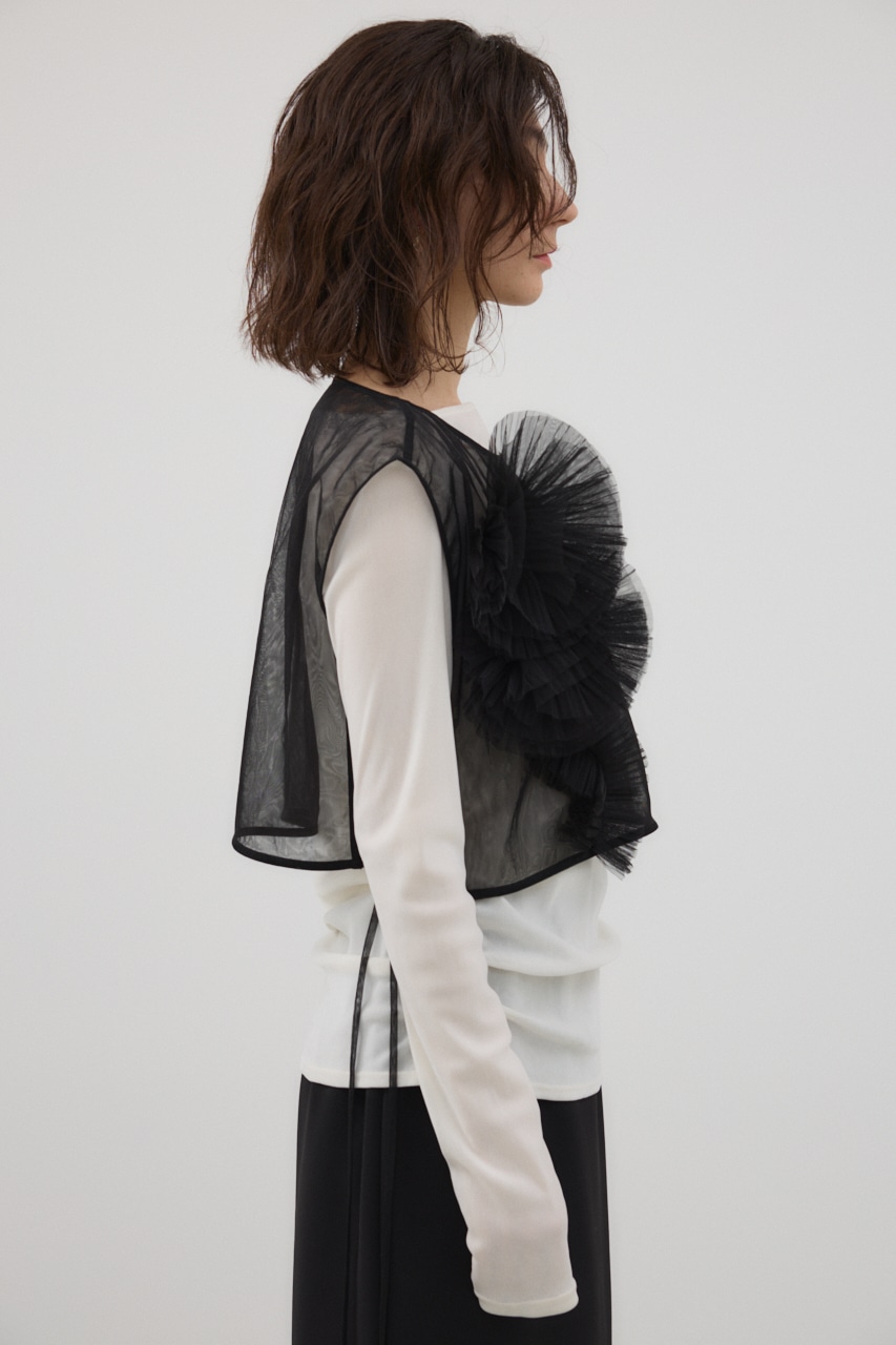 チュールモチーフベスト BLK FREE