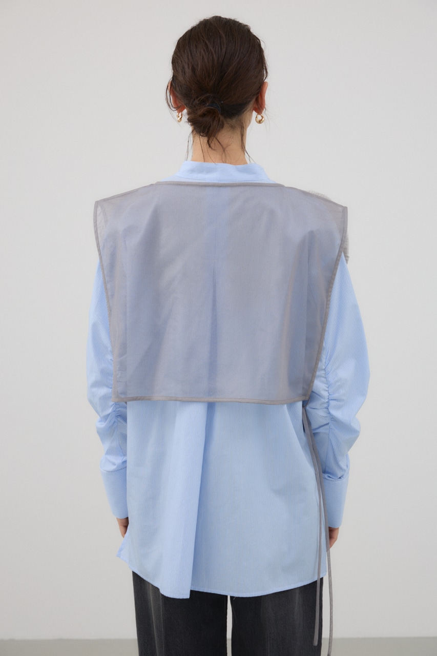 チュールモチーフベスト GRY FREE