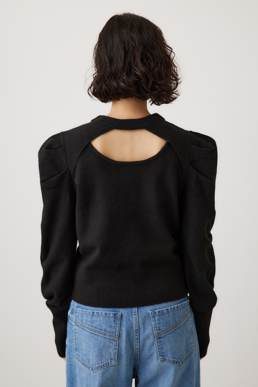 タックスリーブニット BLK FREE