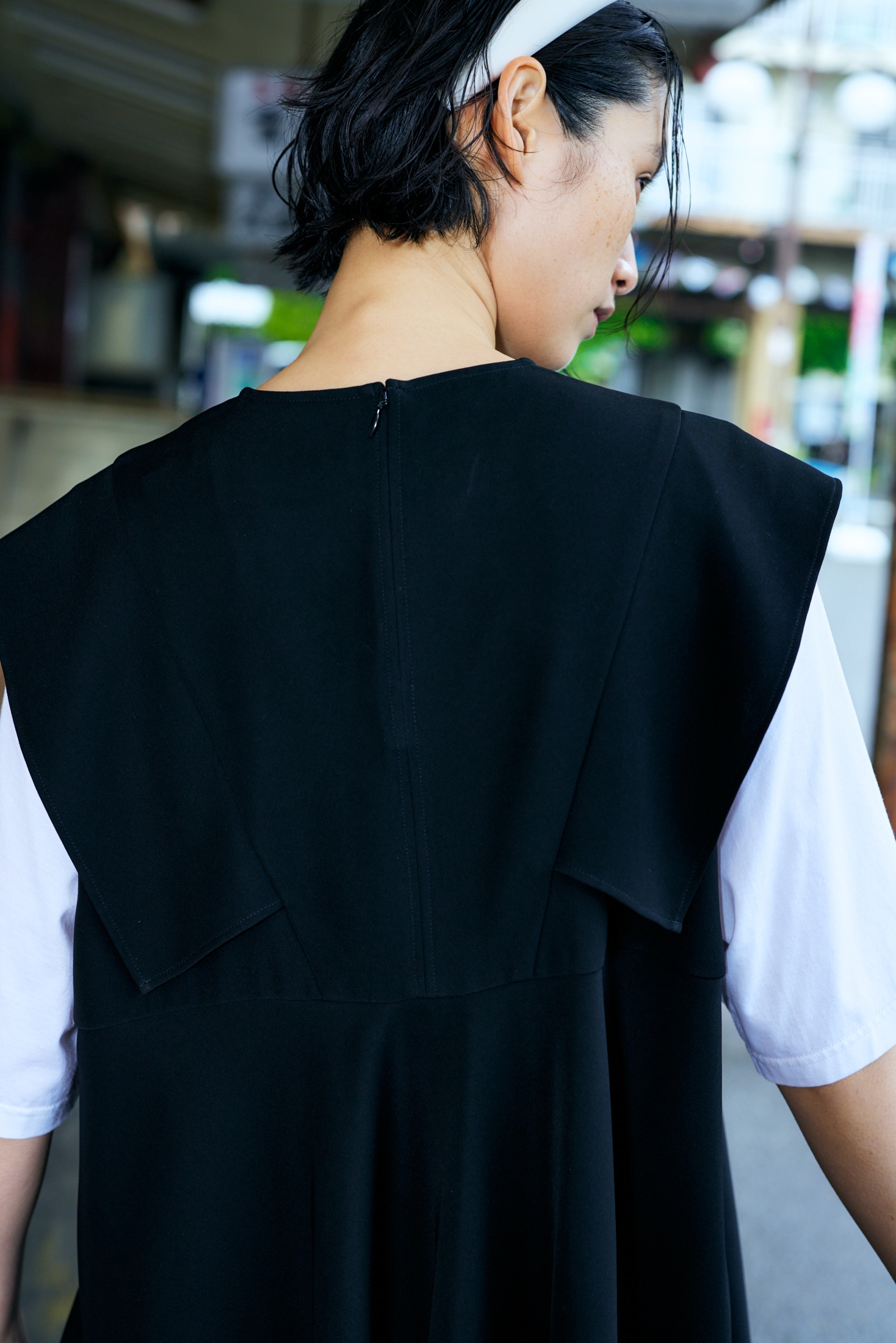 SLEEVE-LAYERED PULLOVER｜38｜BLK｜SHIRTS AND BLOUSES｜|ENFÖLD 
