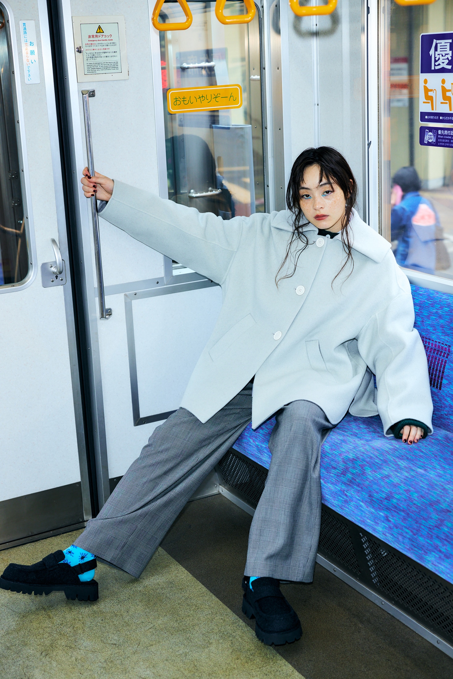 ENOF ace straight pants 爆ぜ エースストレートパンツ イエロー