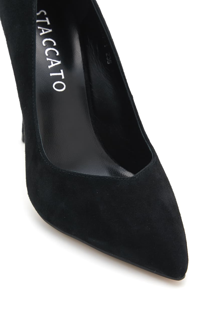 スティレットヒールVパンプス D/BLK 24.0cm