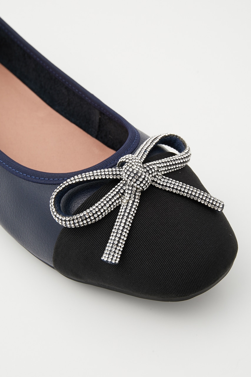 エリーゼバレエシューズ 柄NVY 22.5cm